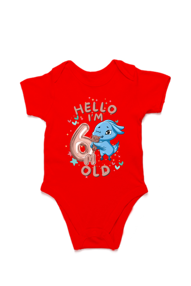 Adorable Baby Milestone Rompers | 6 months old | Soft & Comfy Cotton