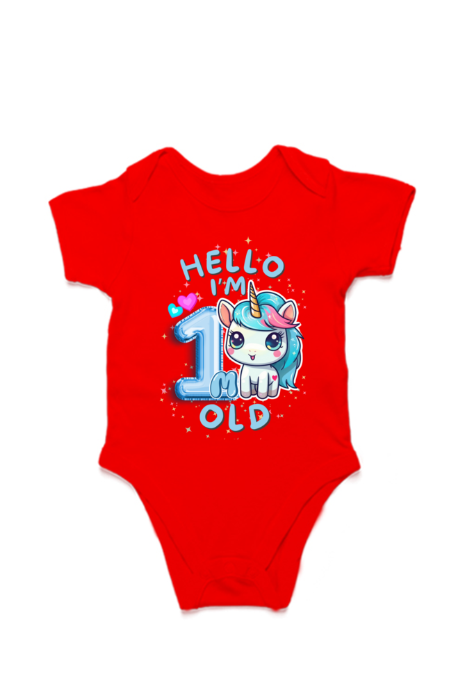 Adorable Baby Milestone Rompers | 1 month old | Soft & Comfy Cotton
