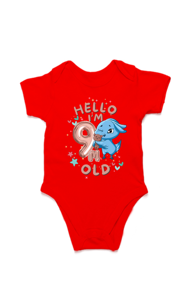 Adorable Baby Milestone Rompers | 9 months old | Soft & Comfy Cotton