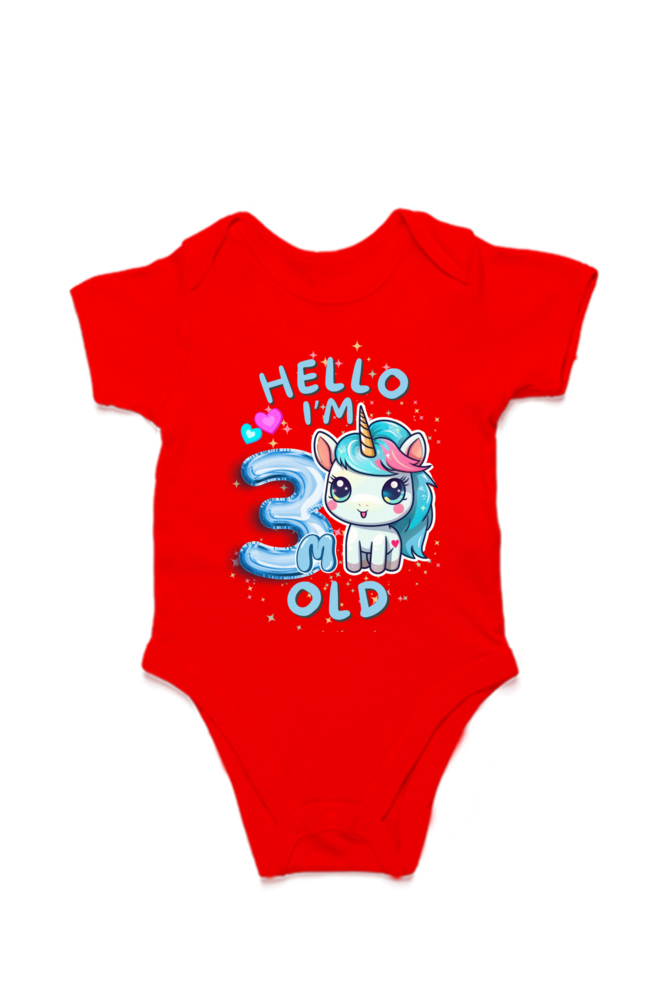 Adorable Baby Milestone Rompers | 3 month old | Soft & Comfy Cotton