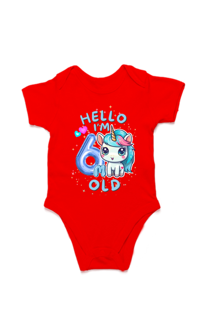Adorable Baby Milestone Rompers | 6 month old | Soft & Comfy Cotton