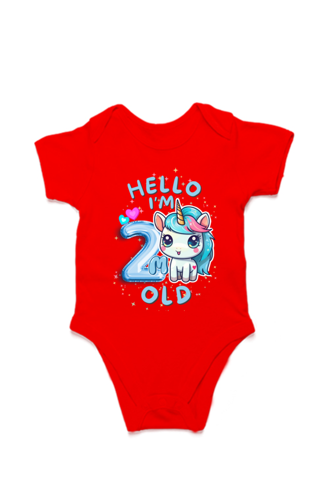 Adorable Baby Milestone Rompers | 2 month old | Soft & Comfy Cotton