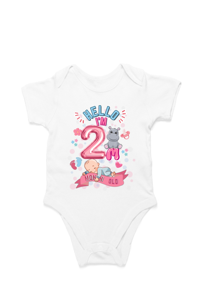Adorable Baby Milestone Rompers | 2 months old | Soft & Comfy Cotton