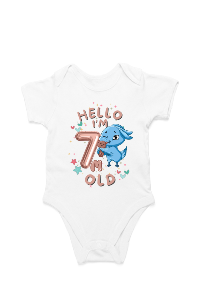 Adorable Baby Milestone Rompers | 7 months old | Soft & Comfy Cotton