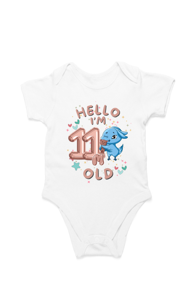 Adorable Baby Milestone Rompers | 11 months old | Soft & Comfy Cotton - Unisex