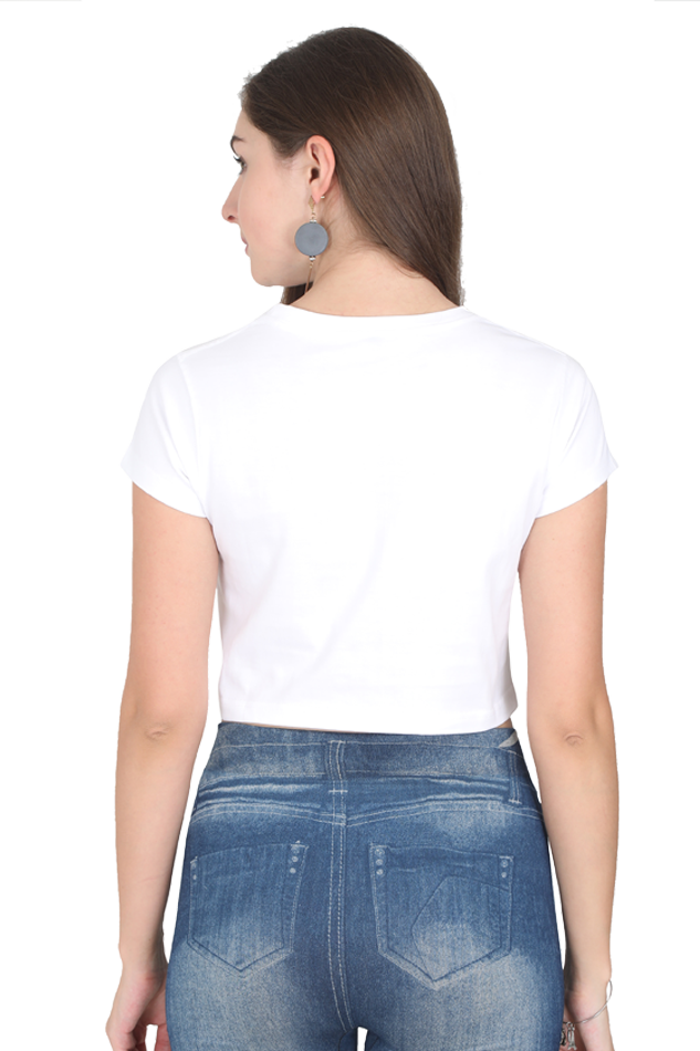 Funny Coffee Quote Teen Crop Top