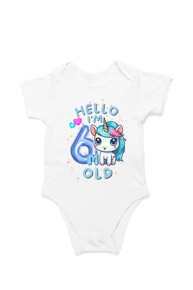 Adorable Baby Milestone Rompers | 6 month old | Soft & Comfy Cotton