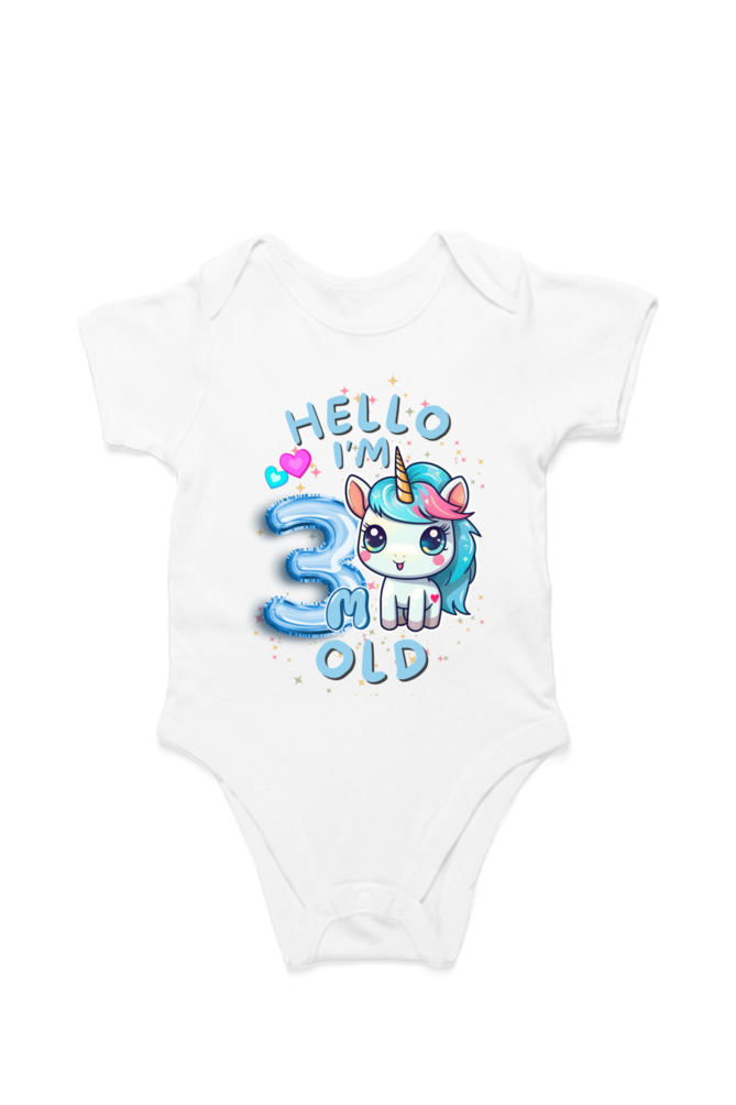 Adorable Baby Milestone Rompers | 3 month old | Soft & Comfy Cotton