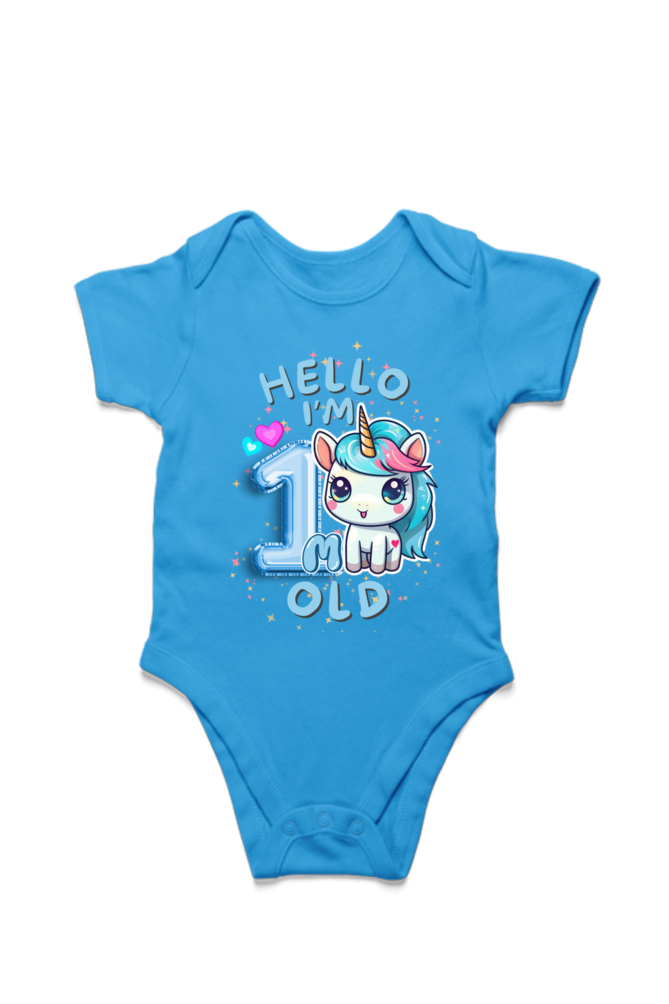 Adorable Baby Milestone Rompers | 1 month old | Soft & Comfy Cotton