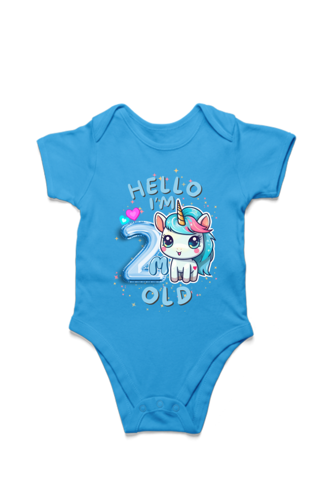 Adorable Baby Milestone Rompers | 2 month old | Soft & Comfy Cotton
