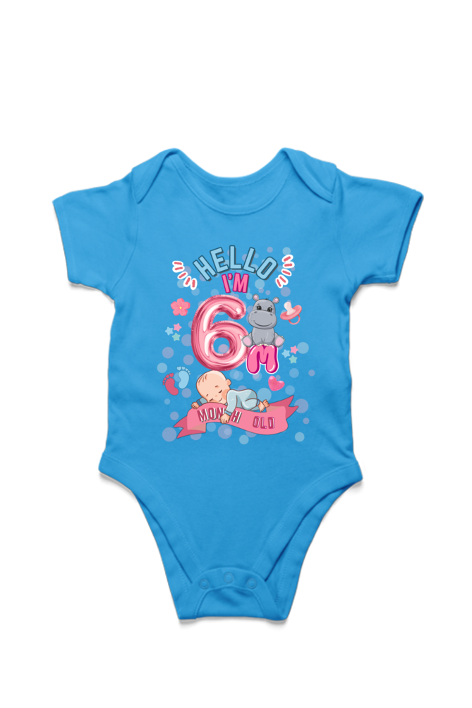 Adorable Baby Milestone Rompers | 6 Months old | Soft & Comfy Cotton