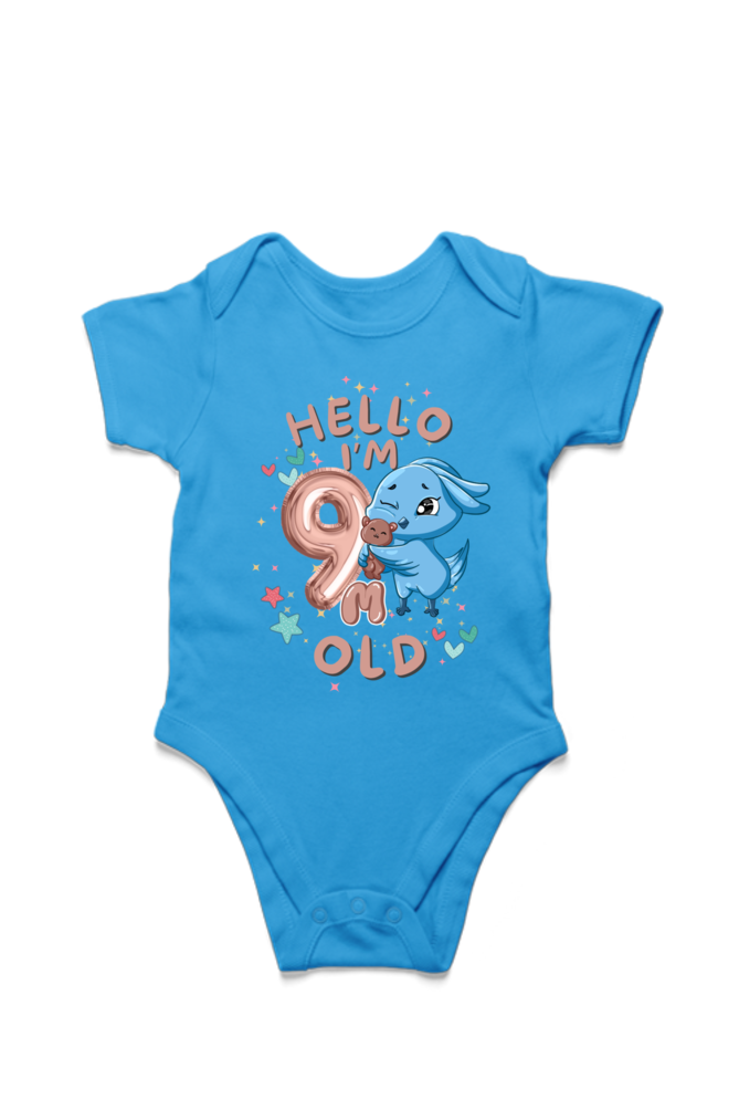 Adorable Baby Milestone Rompers | 9 months old | Soft & Comfy Cotton