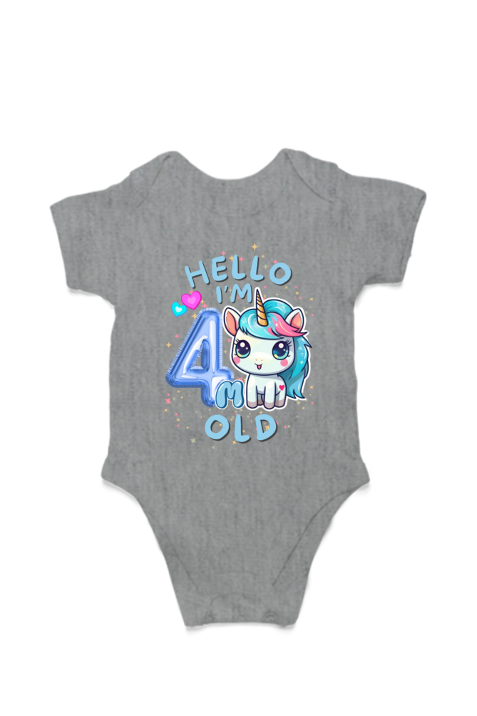 Adorable Baby Milestone Rompers | 4 month old | Soft & Comfy Cotton