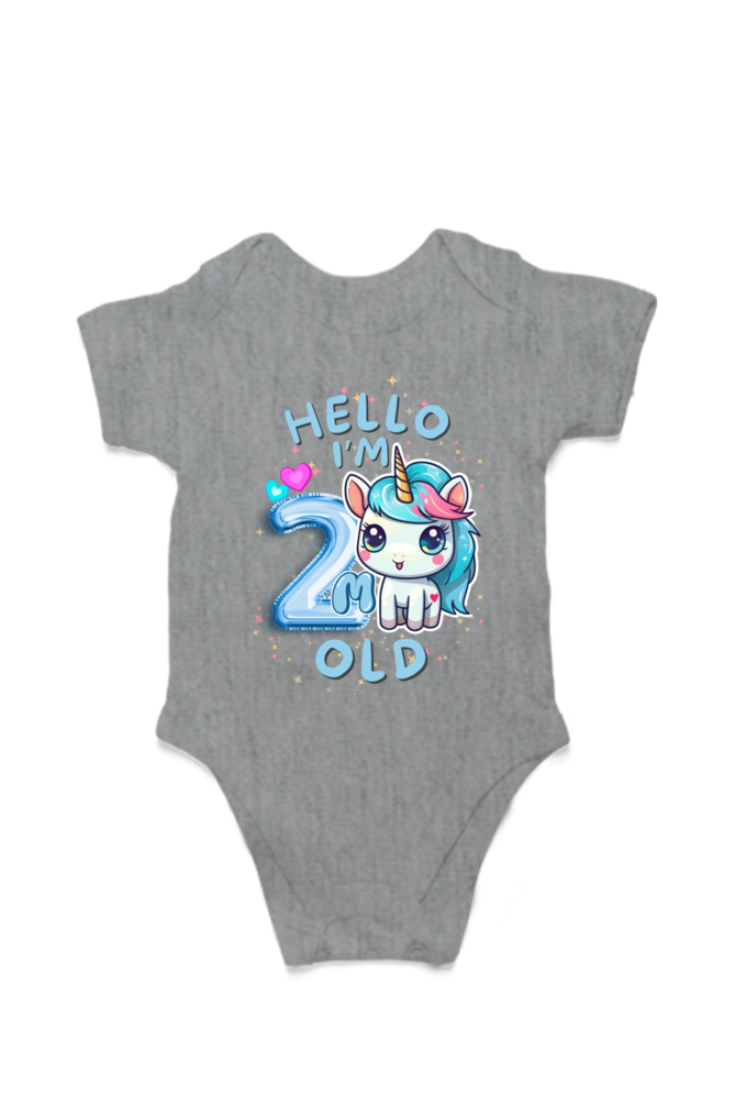 Adorable Baby Milestone Rompers | 2 month old | Soft & Comfy Cotton