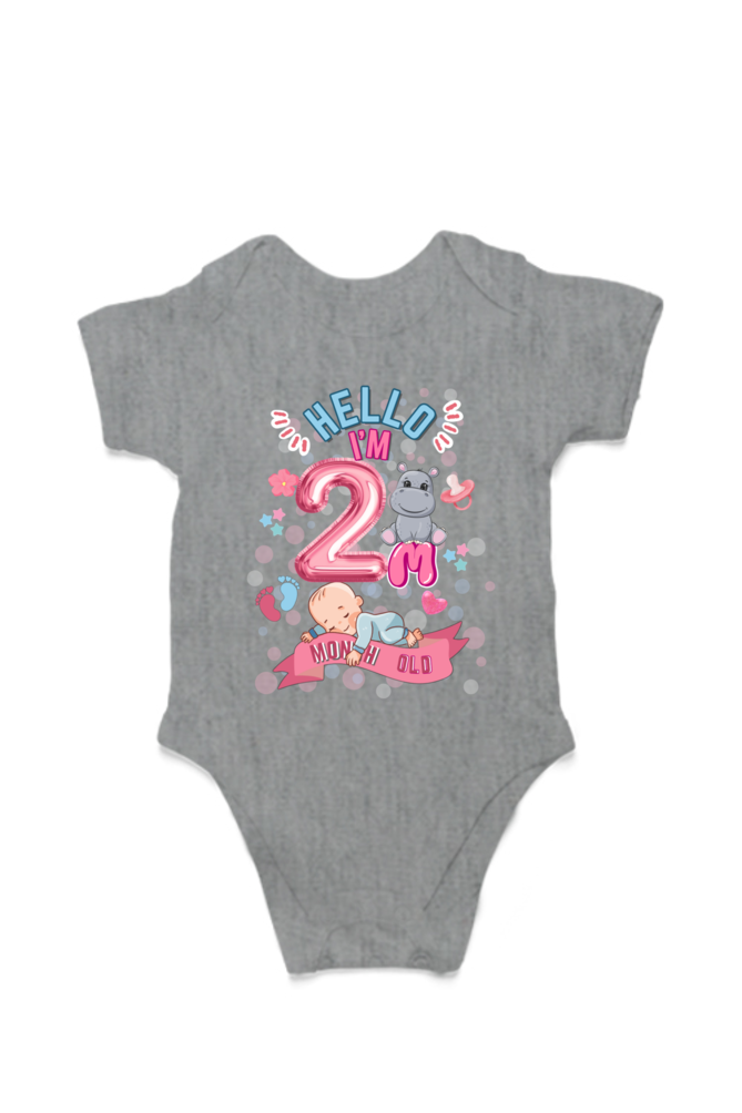 Adorable Baby Milestone Rompers | 2 months old | Soft & Comfy Cotton