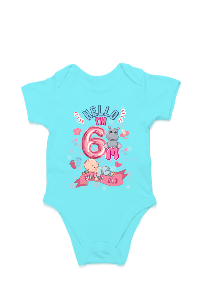 Adorable Baby Milestone Rompers | 6 Months old | Soft & Comfy Cotton