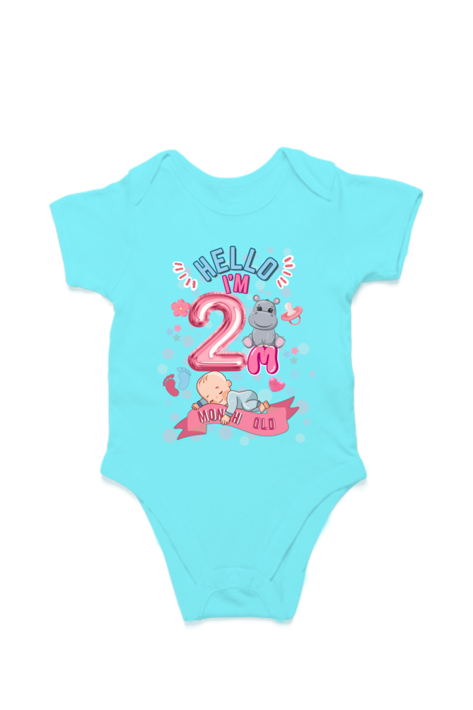Adorable Baby Milestone Rompers | 2 months old | Soft & Comfy Cotton