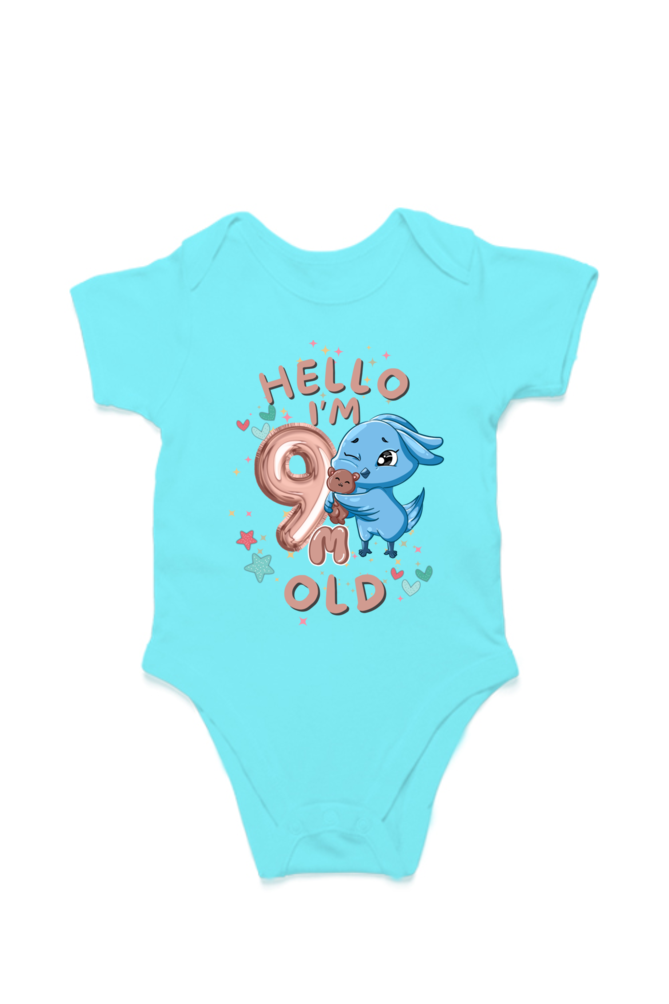 Adorable Baby Milestone Rompers | 9 months old | Soft & Comfy Cotton