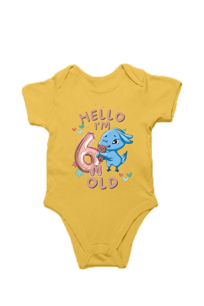 Adorable Baby Milestone Rompers | 6 months old | Soft & Comfy Cotton