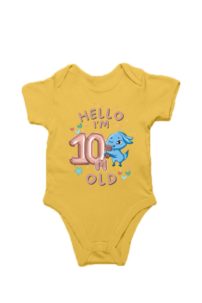 Adorable Baby Milestone Rompers | 10 months old | Soft & Comfy Cotton