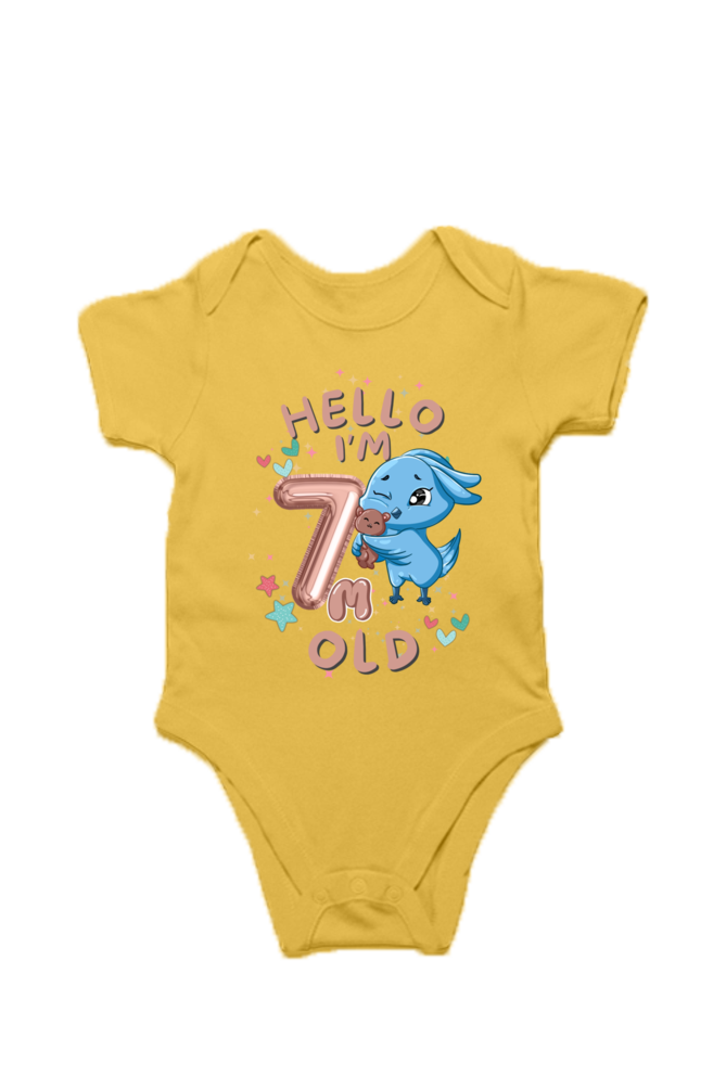 Adorable Baby Milestone Rompers | 7 months old | Soft & Comfy Cotton