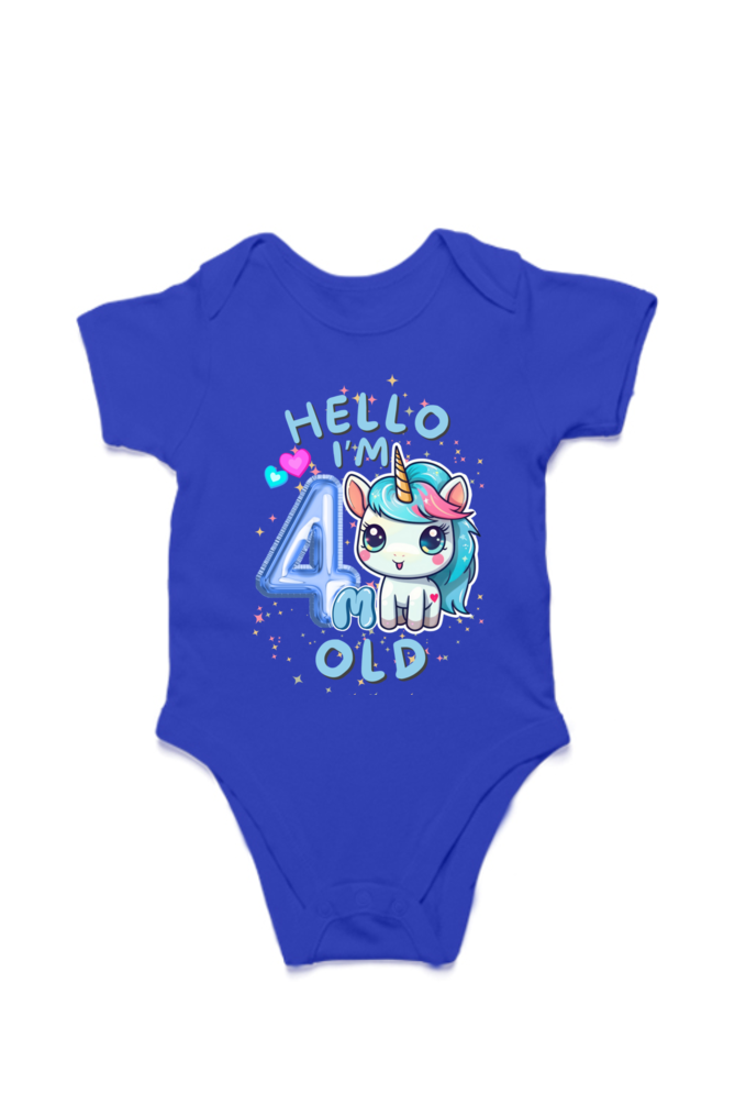 Adorable Baby Milestone Rompers | 4 month old | Soft & Comfy Cotton