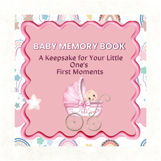 Baby Keepsake Memory Book (0–6 Months) – Pink Edition