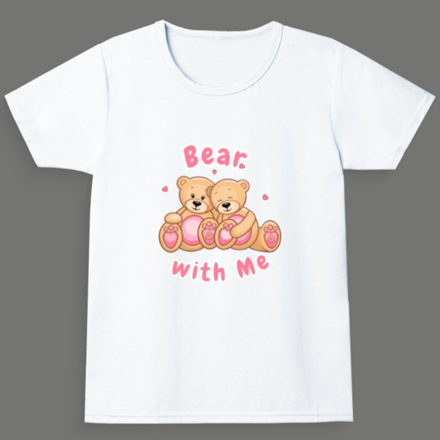 Bear With Me – Girl's Crew Neck T-Shirt