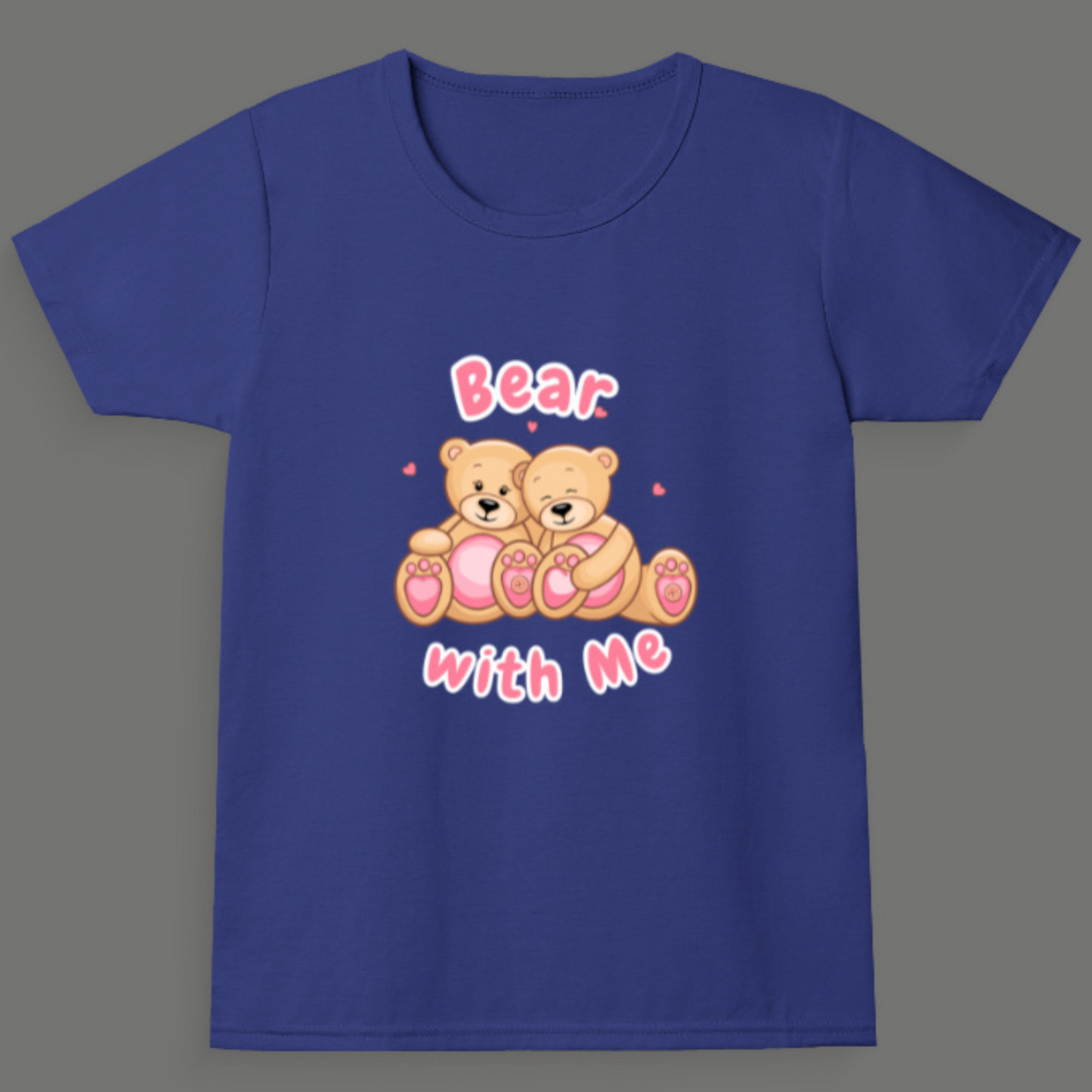 Bear With Me – Girl's Crew Neck T-Shirt