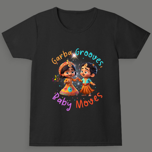 Garba Grooves, Baby Moves | Navratri Toddler T-Shirt | Unisex Cotton Festive Tee