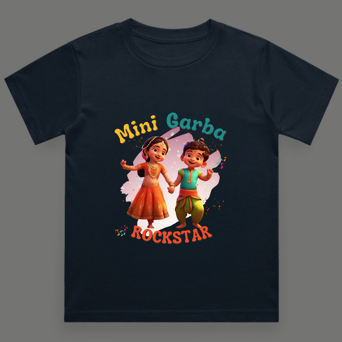 Mini Garba Rockstar | Unisex Cotton Festive Tee