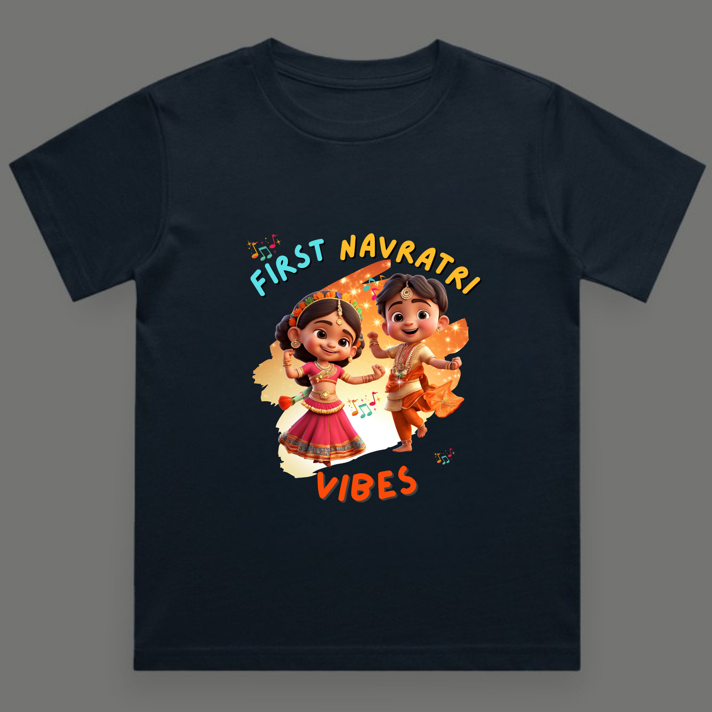 First Navratri Vibes | Unisex Cotton Festive Tee