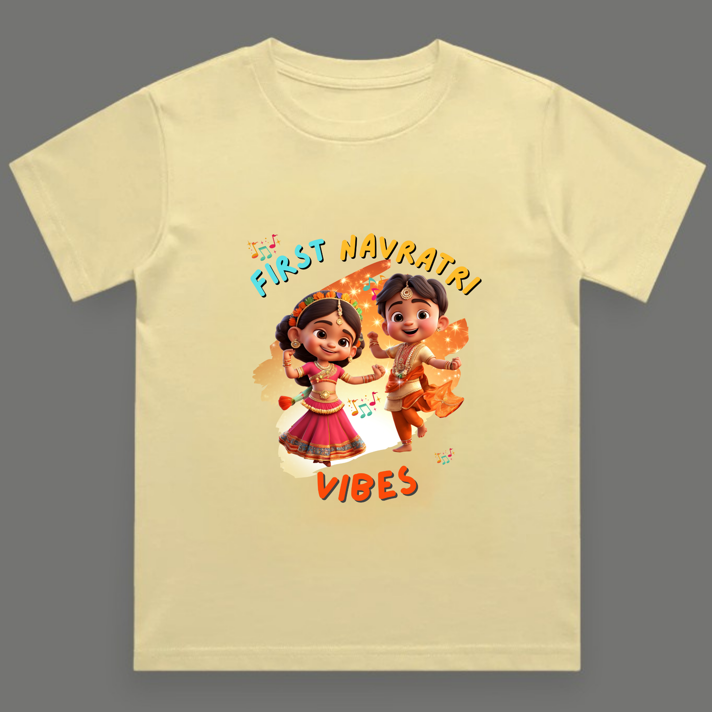 First Navratri Vibes | Unisex Cotton Festive Tee
