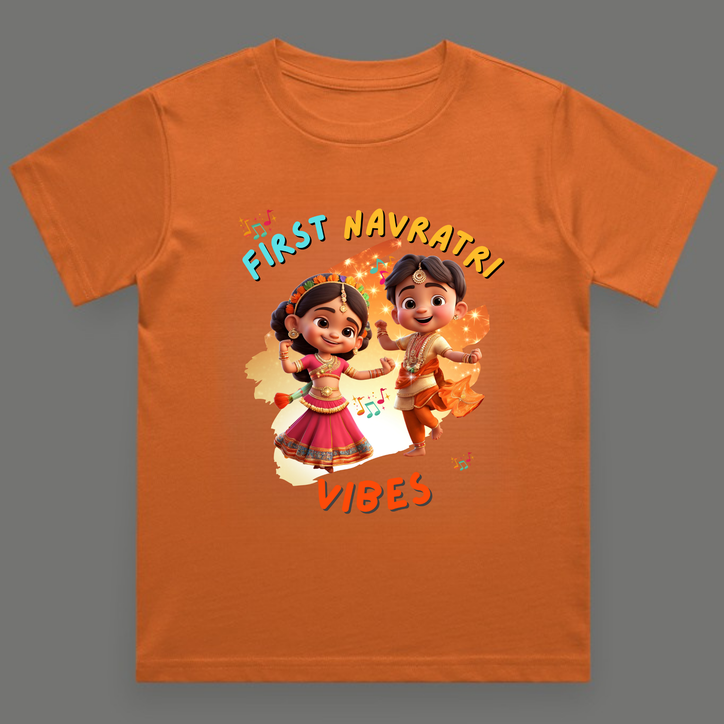 First Navratri Vibes | Unisex Cotton Festive Tee