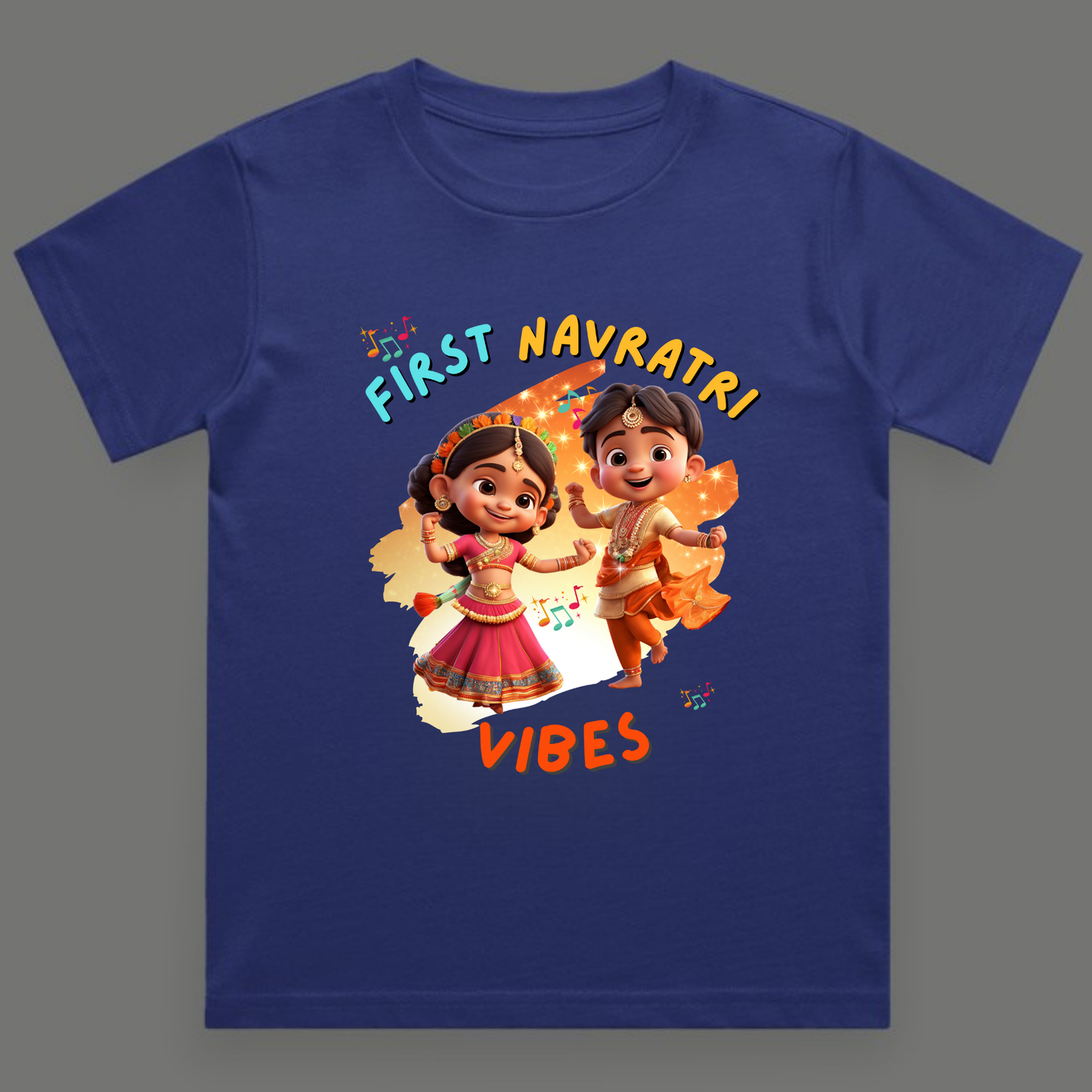 First Navratri Vibes | Unisex Cotton Festive Tee