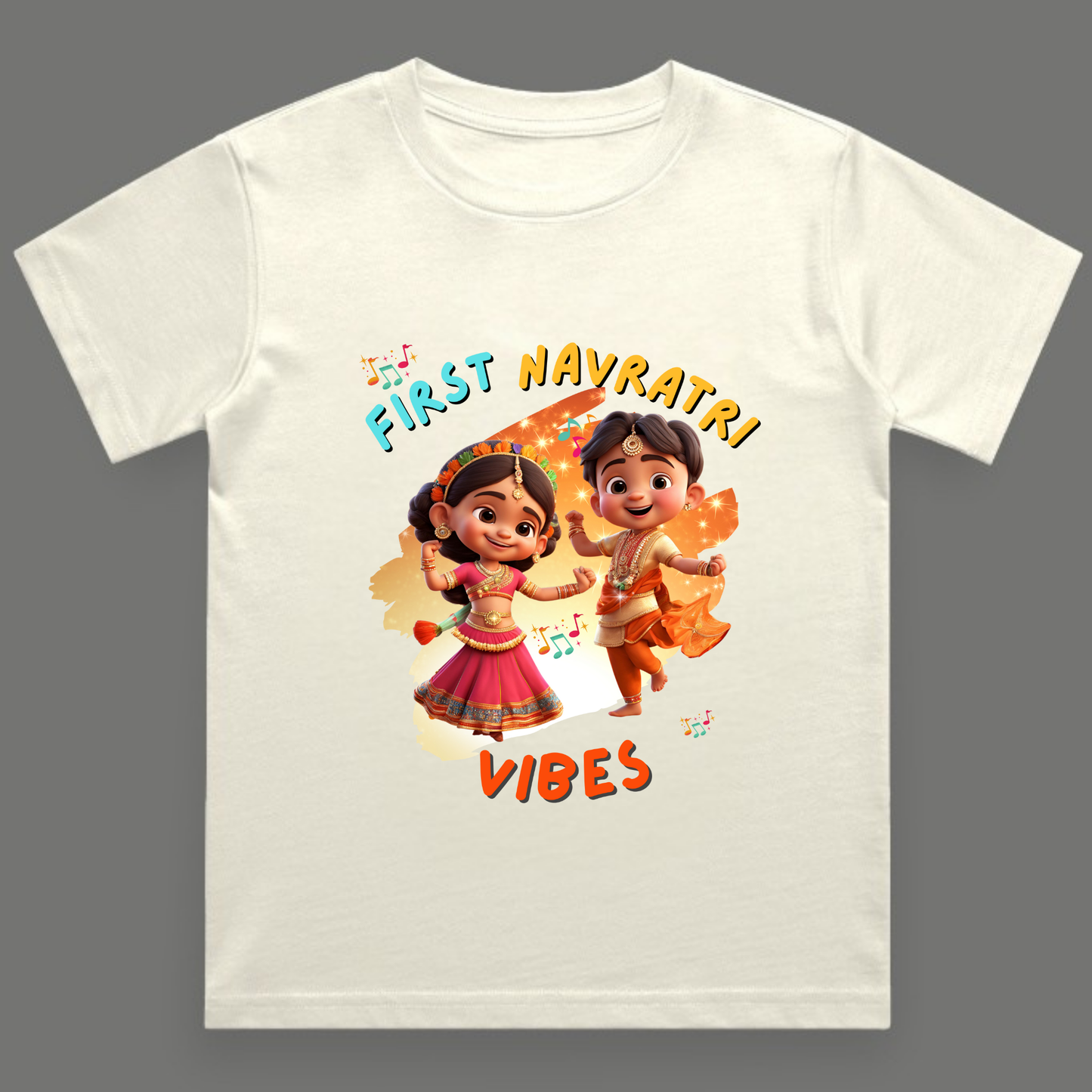First Navratri Vibes | Unisex Cotton Festive Tee