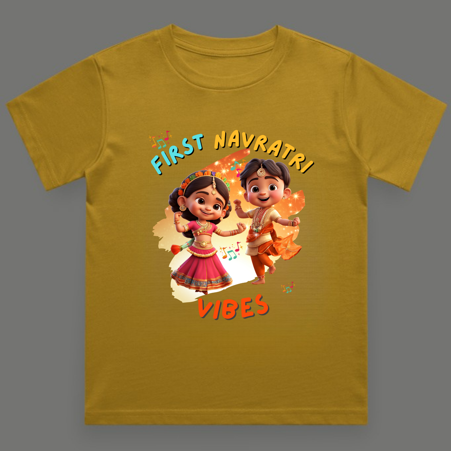 First Navratri Vibes | Unisex Cotton Festive Tee