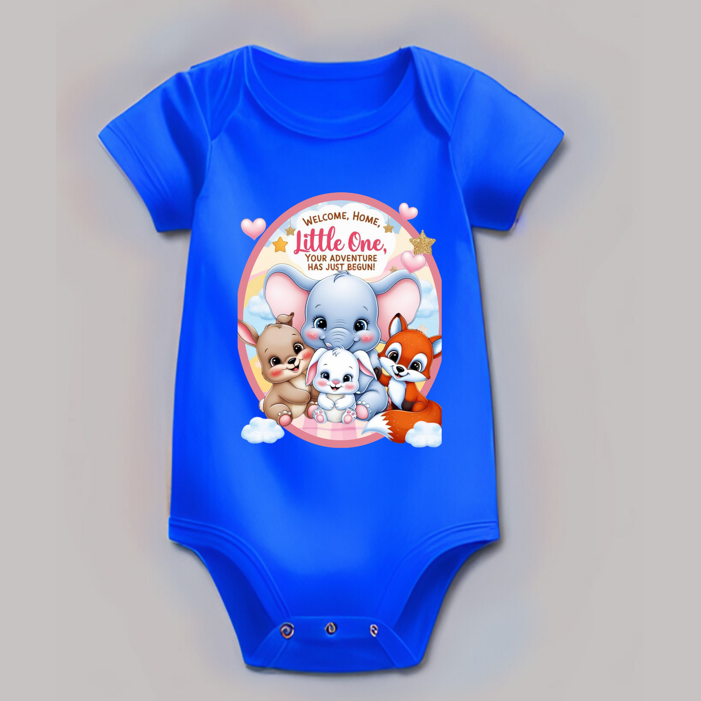 πΆ Adorable Baby Romper β Soft Cotton | Cute Printed Design | Perfect Welcome Home Outfit (Unisex)