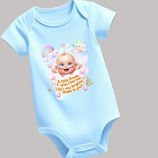πΆ Adorable Baby Romper β Soft Cotton | Cute Printed Design | Perfect Welcome Home Outfit (Unisex)