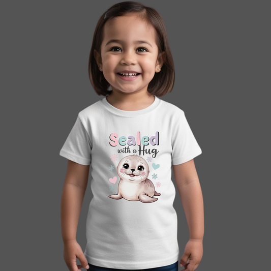 Sealed with a Hug T-Shirt – Cute & Comfy Tee for Babies & Kids