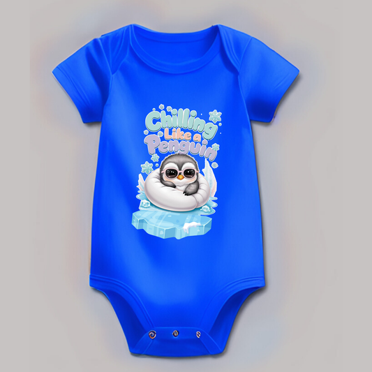 Chilling Like a Penguin Romper – Cozy & Cute Baby Outfit ( Unisex)