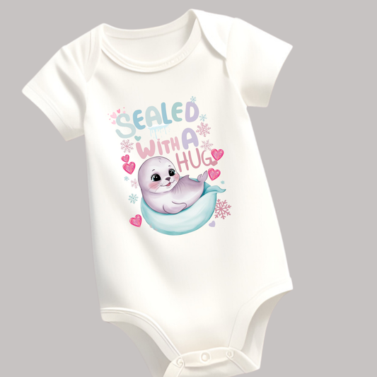 Sealed with a Hug T-Shirt – Cute & Comfy Tee for Babies & Kids (Unisex)