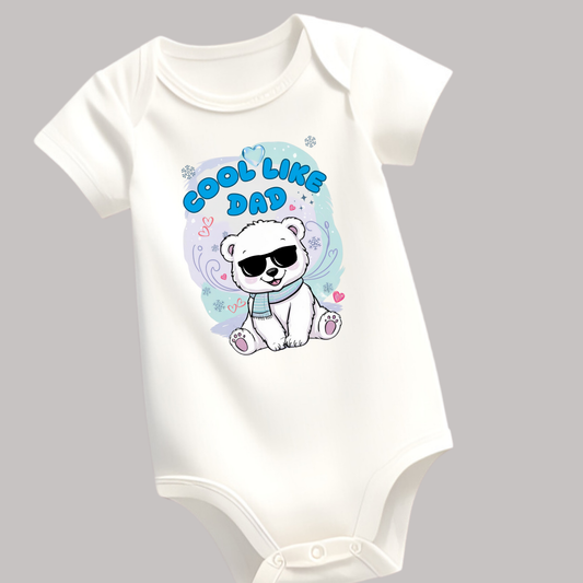 Cool Like Dad Romper – Fun & Trendy Baby Outfit ( Unisex)