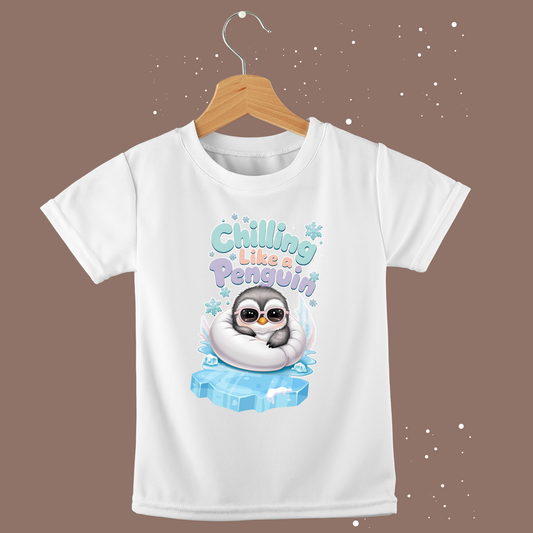 Chilling Like a Penguin T-Shirt – Cool & Adorable Tee for Babies & Kids
