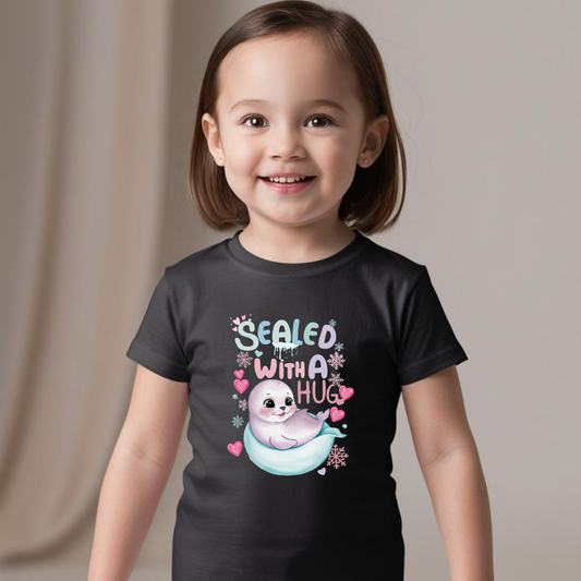Sealed with a Hug T-Shirt – Cute & Comfy Tee for Babies & Kids