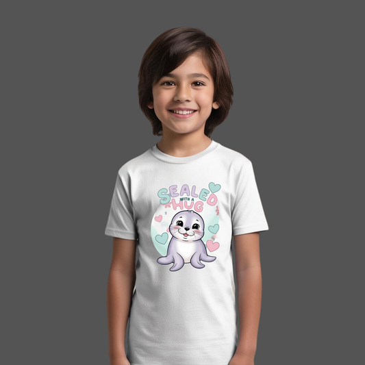 Sealed with a Hug T-Shirt – Cute & Comfy Tee for Babies & Kids