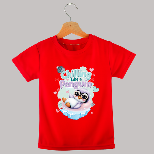 Chilling Like a Penguin T-Shirt – Cool & Adorable Tee for Babies & Kids