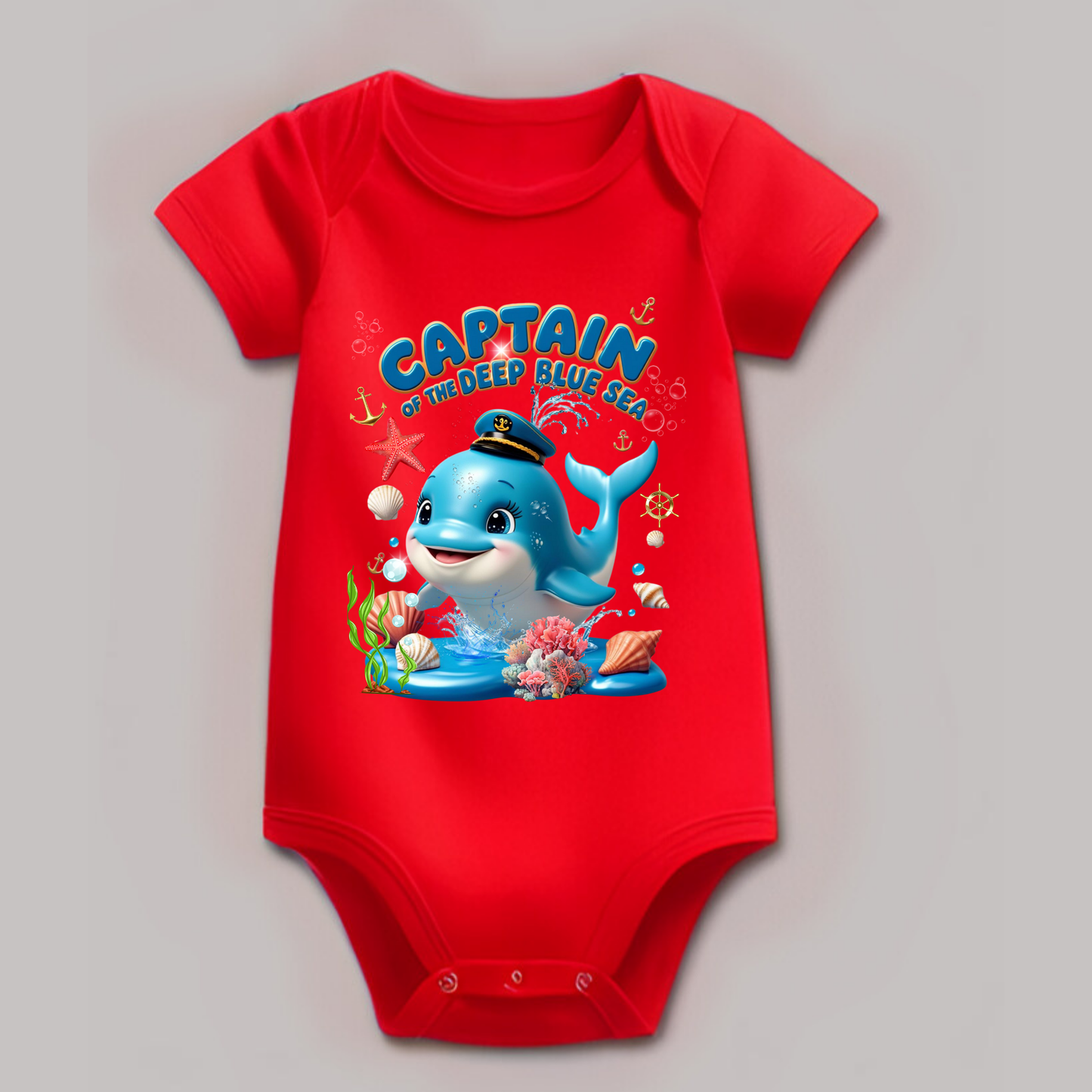 🧢 Captain of the Deep Blue Sea - Cool Summer Romper (Unisex)