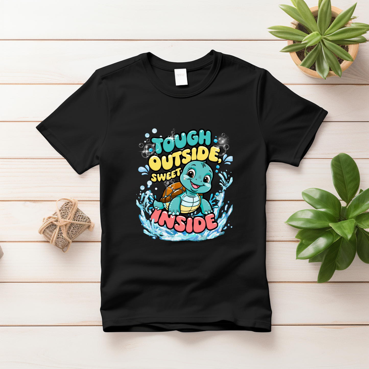 π’ Meet Shelly the Sea Turtle! Tough Outside, Sweet Inside - Ocean Adventure Summer T-shirts for Kids