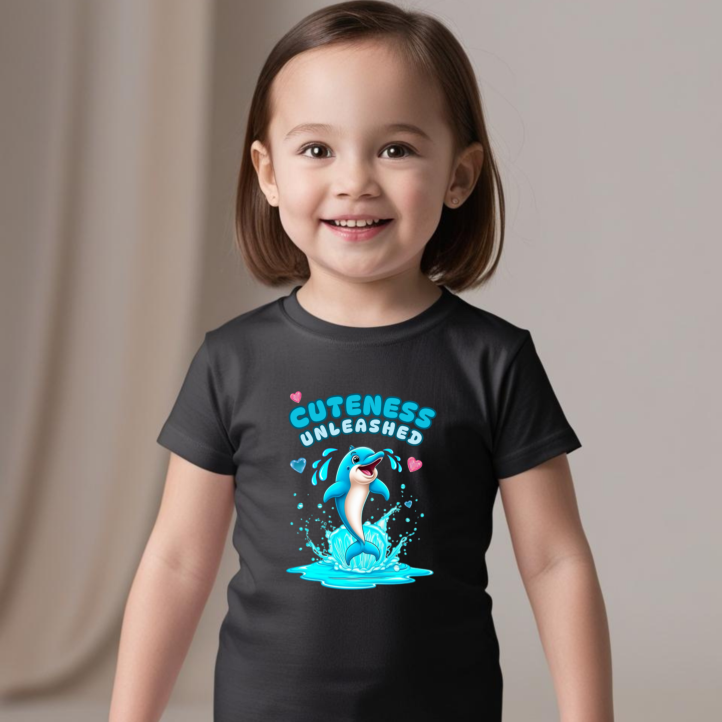 Cuteness Unleashed T-Shirt – Fun & Adorable Dolphin Tee for Kids